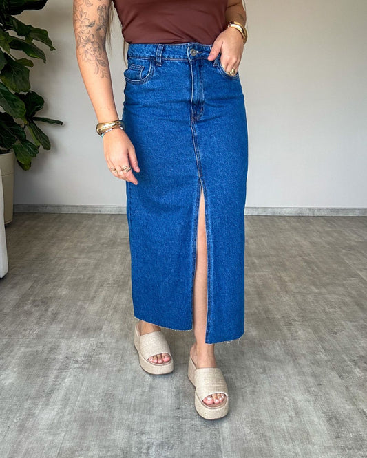 Saia Midi Nxo Lavagem Média