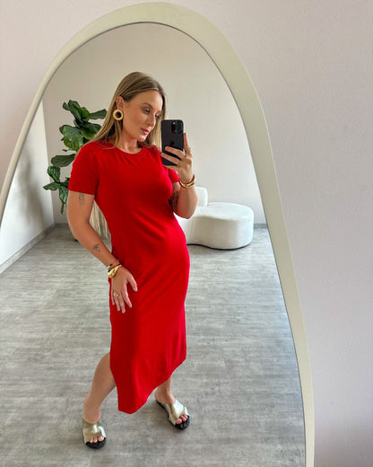 Vestido Moletinho com Manguinha