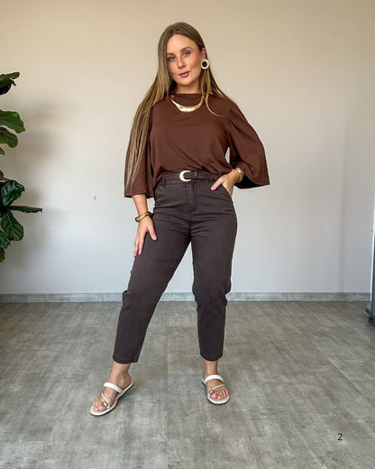 Blusa Ampla com Manguinha Bufante