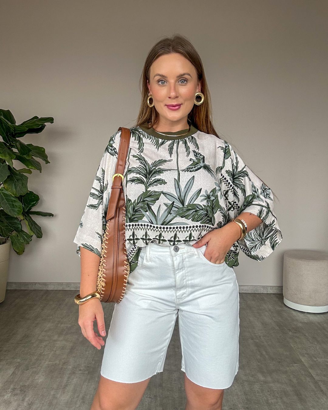 Blusa Ampla Estampada