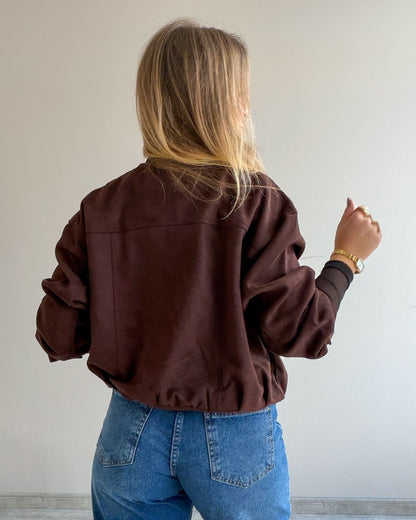 Jaqueta em Suede Sabrina
