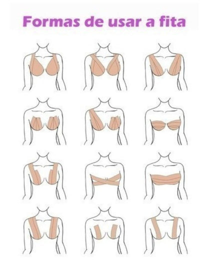 Boob Tape – Fita Adesiva para Sustentação dos Seios