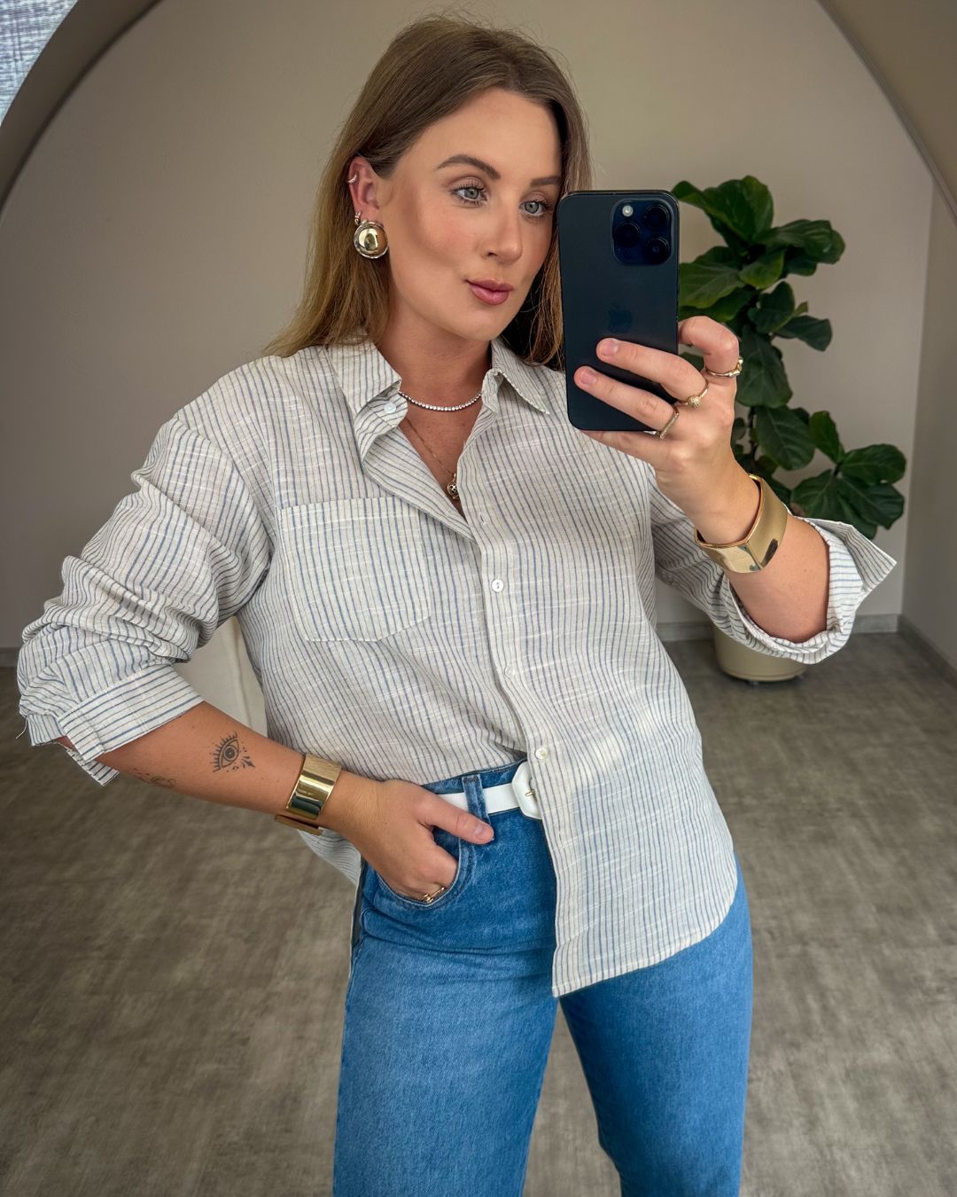 Camisa Listrada Manoela