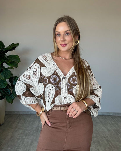 Kimono de Crochê Catarina