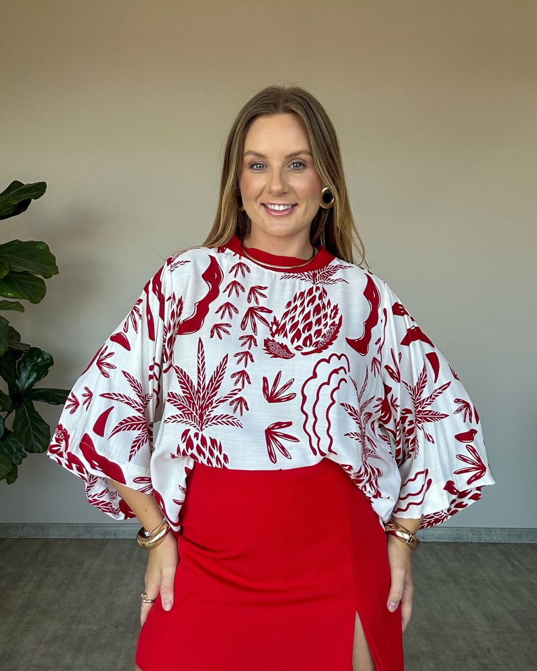 Blusa Ampla Estampada