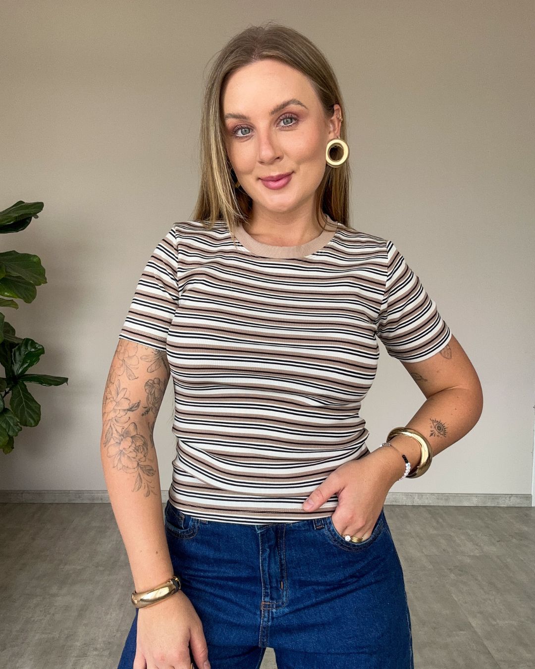 Blusa Ribana Listrada