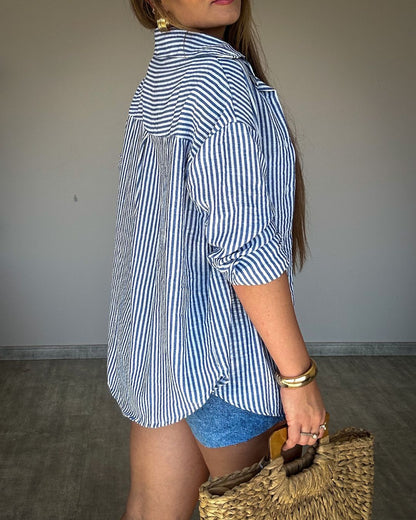 Camisa Listrada Rose