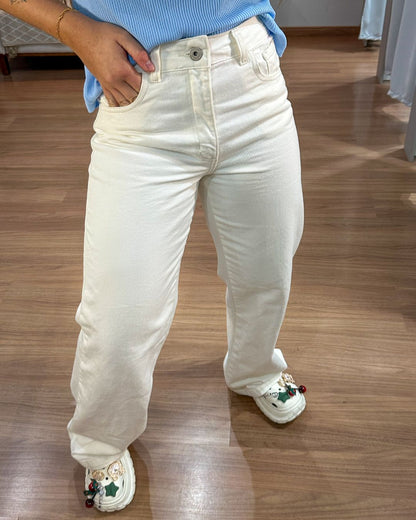 Calça Wide Leg Off White