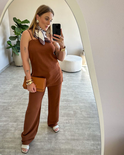 Conjunto Calça e Blusa Flora