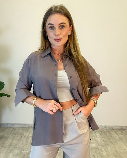 Camisa Elena Manga Longa