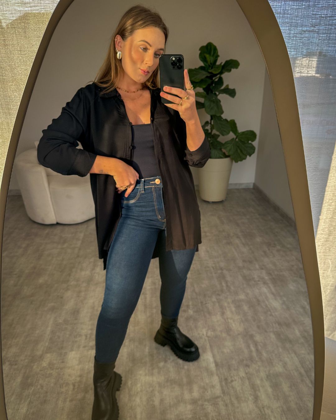 Calça Skinny Lavagem Escura