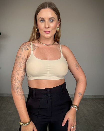 Top Sem Costura com Bojo Removível