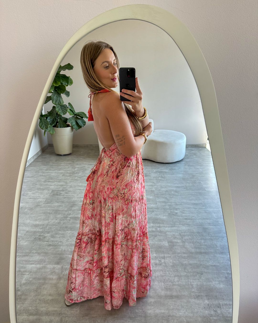 Vestido Longo Indiano Estampado