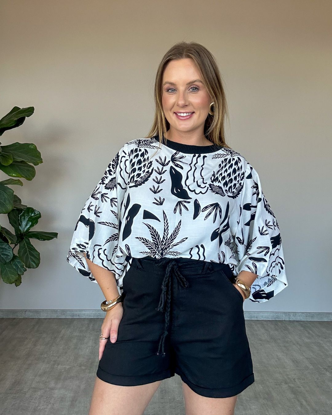 Blusa Ampla Estampada