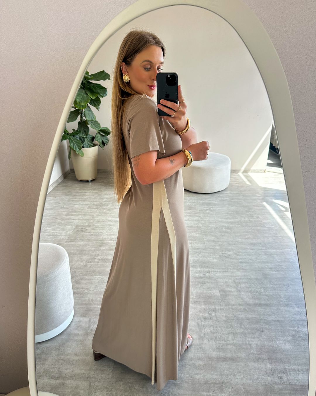 Vestido Stella Manga Curta