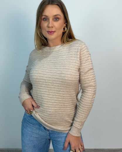 Blusa de Modal com Listras Horizontais
