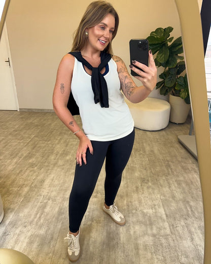 Legging Cigarrete Cós Alto