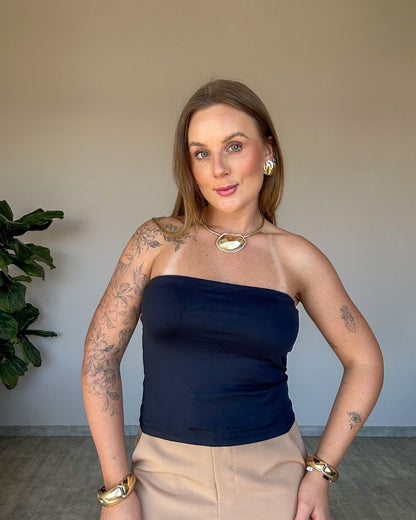 Top Faixa com Bojo Alongado