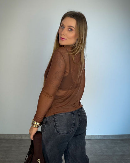 Blusa de Tule Feminina