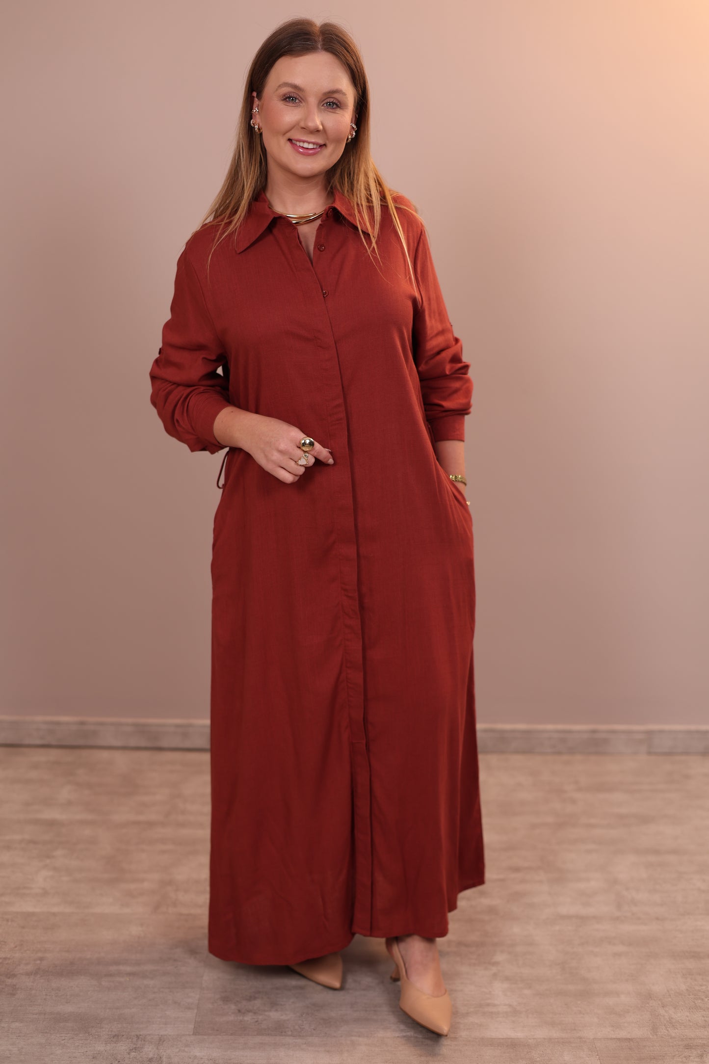 Vestido Chemise Longo