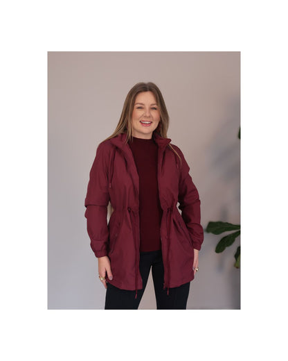 Parka Forrada com Ajuste na Cintura