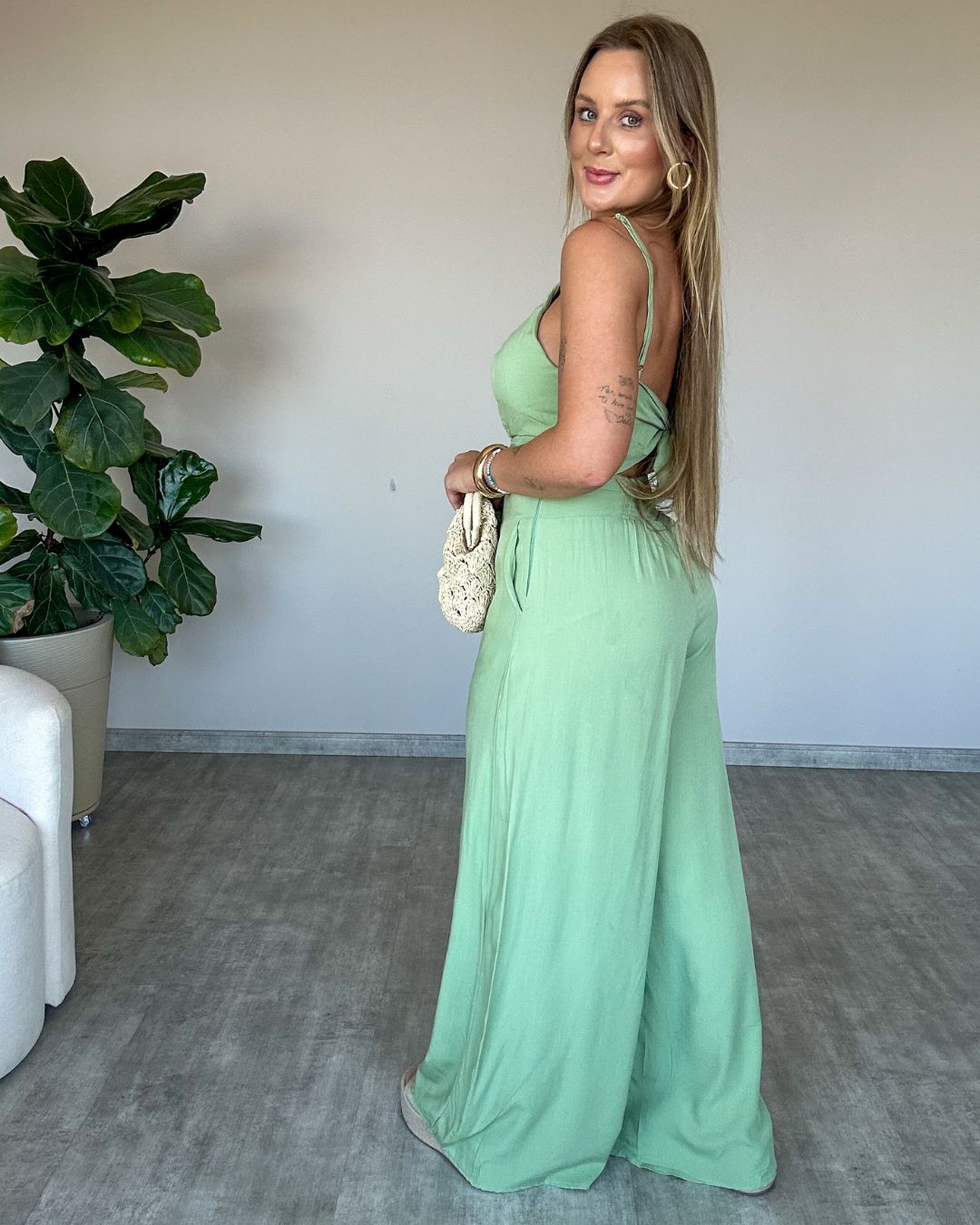 Conjunto Calça e Cropped Loren