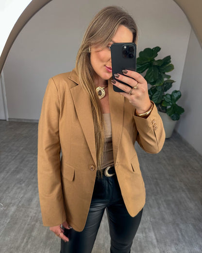 Blazer em Linho Forrado