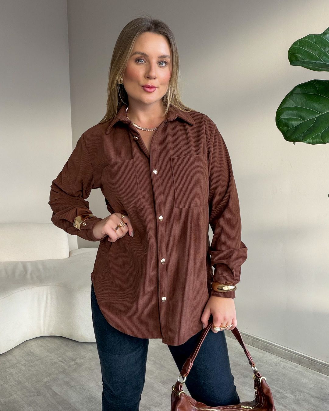 Camisa em Cotelê