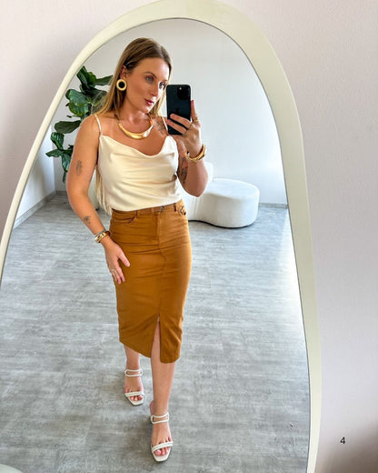 Blusa de Cetim Karol