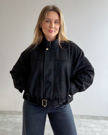 Jaqueta em Suede Sabrina
