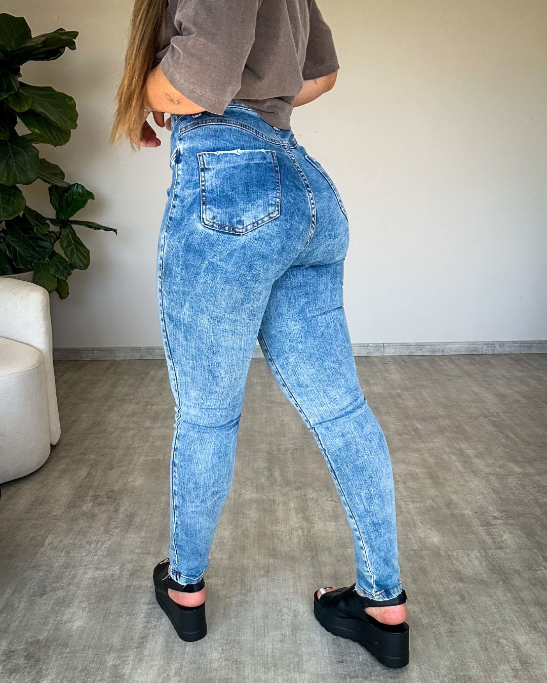 Calça Skinny NXO Lavagem Média