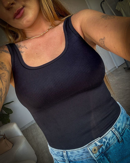 Body Canelado de Alta Compressão