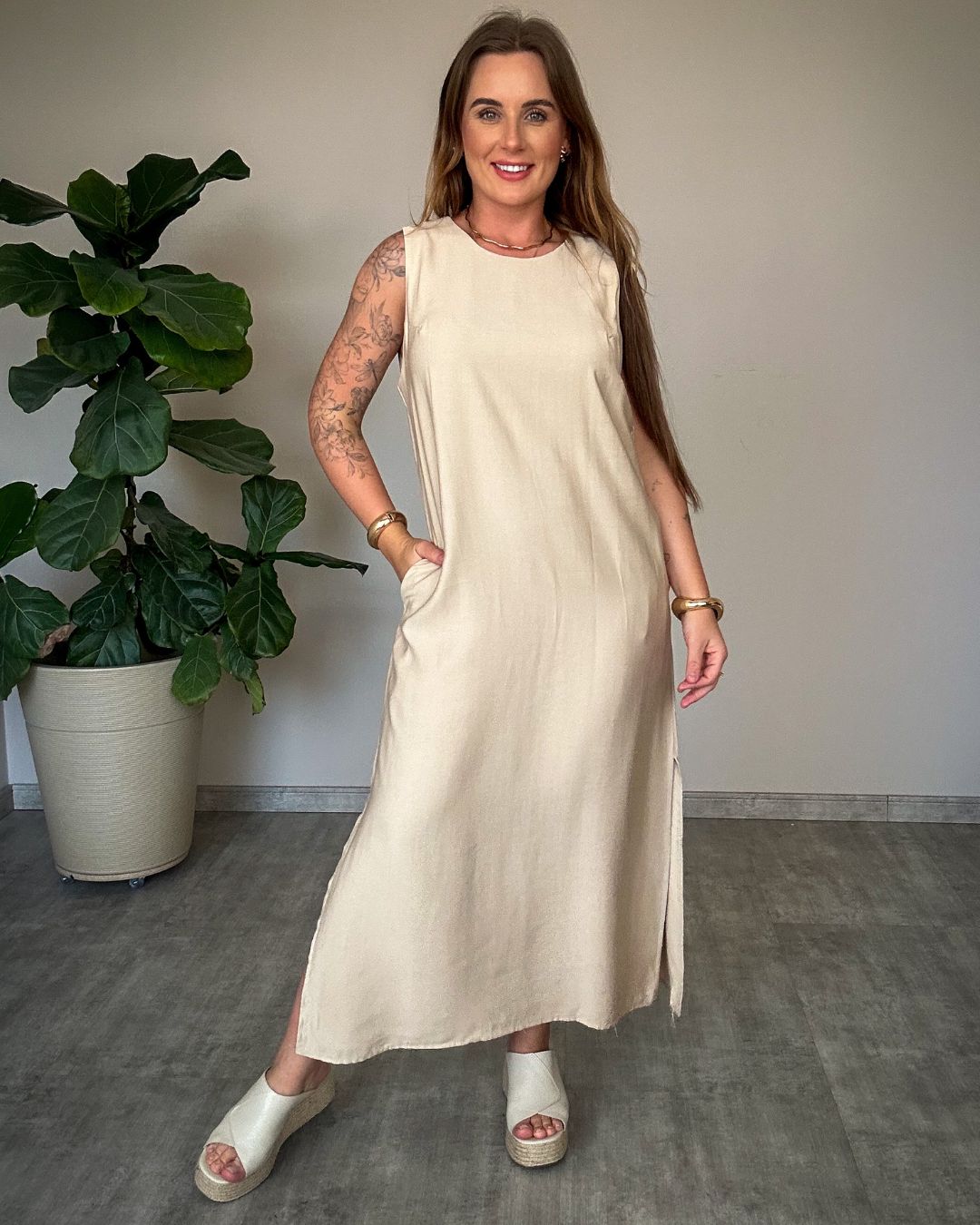 Vestido Regata em Alfaiataria