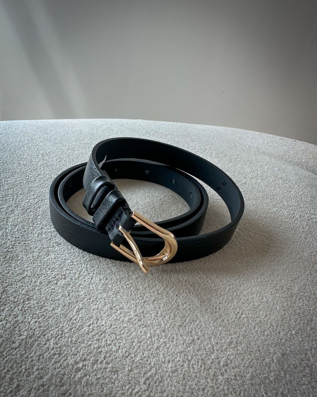 Cinto Fino Básico de Couro