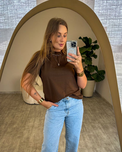 T-shirt Básica Golinha Alta