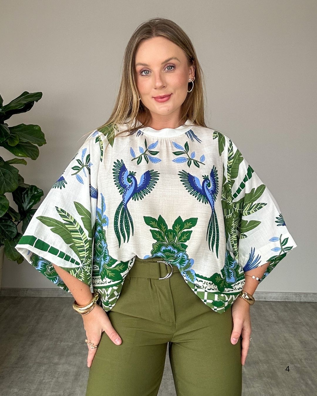 Blusa Ampla Estampada