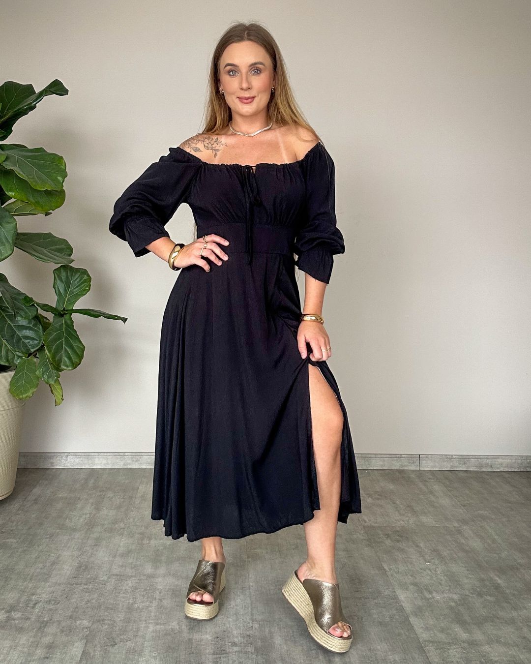 Vestido Ciganinha Manga Longa