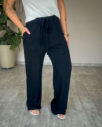 Calça Pantalona em Moletinho