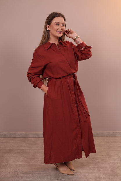 Vestido Chemise Longo