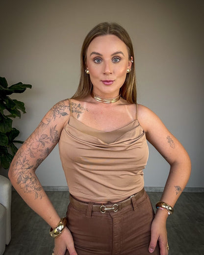 Cropped de Alcinha com Drapeado