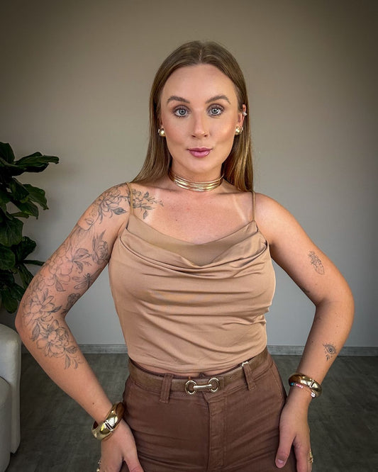 Cropped de Alcinha com Drapeado