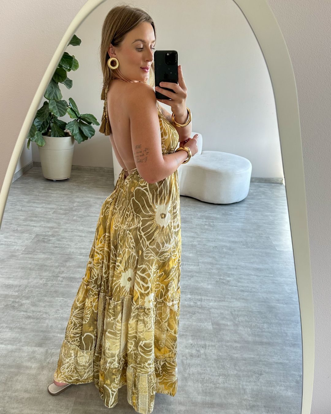 Vestido Longo Indiano Estampado