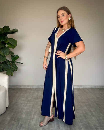 Vestido Stella Manga Curta