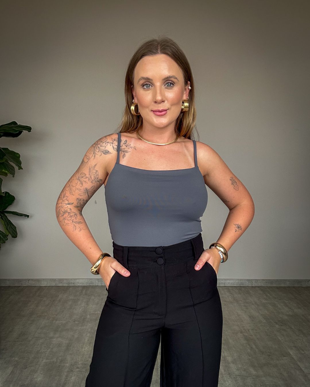 Body Poliamida de Alcinha Fina