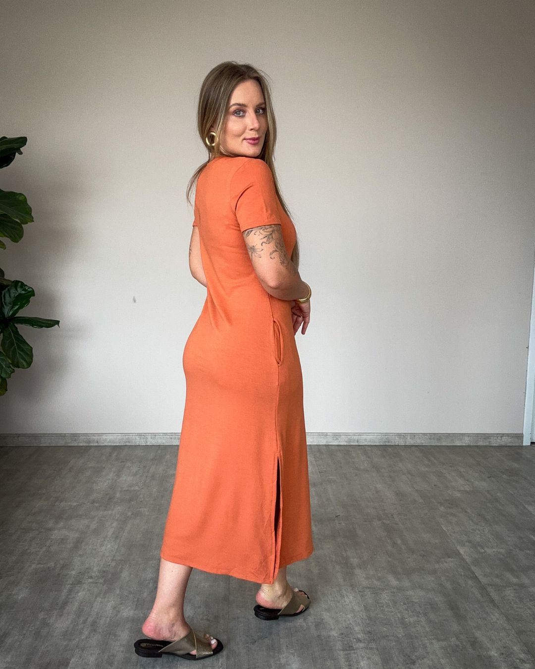 Vestido Moletinho com Manguinha