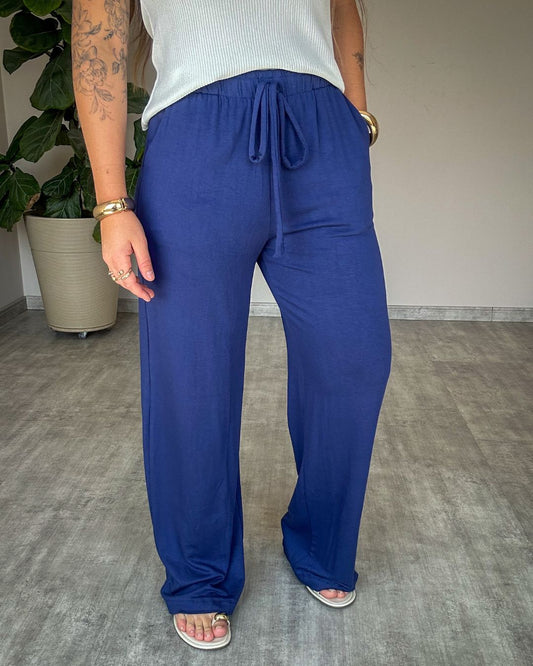Calça Pantalona em Moletinho