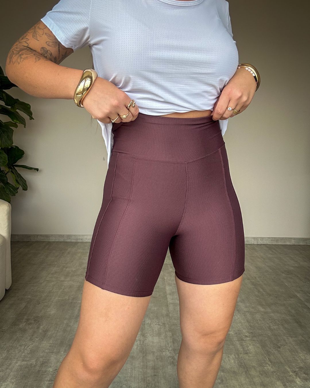 Short Fitness Canelado Liris