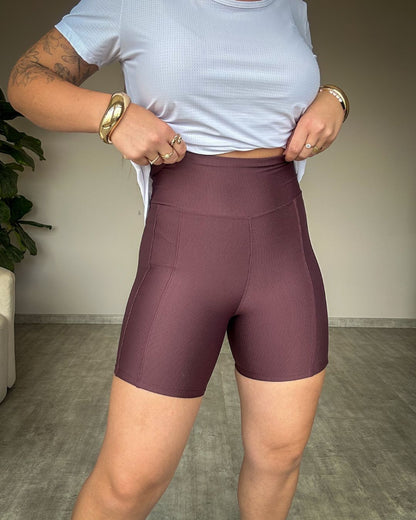 Short Fitness Canelado Liris