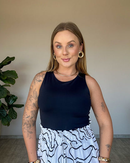 Cropped Regata em Poliamida