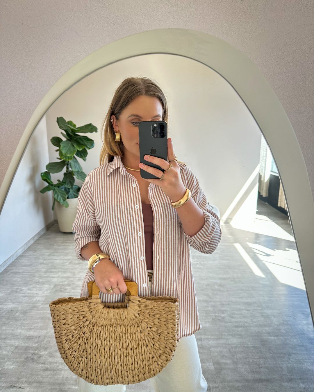 Camisa Listrada Rose